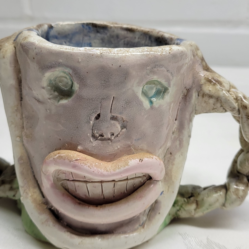 Handcrafted Ceramic Face Mug